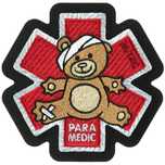 M-Tac Naszywka na rzep Medyczna Patch Paramedic Miś Bronze/Black