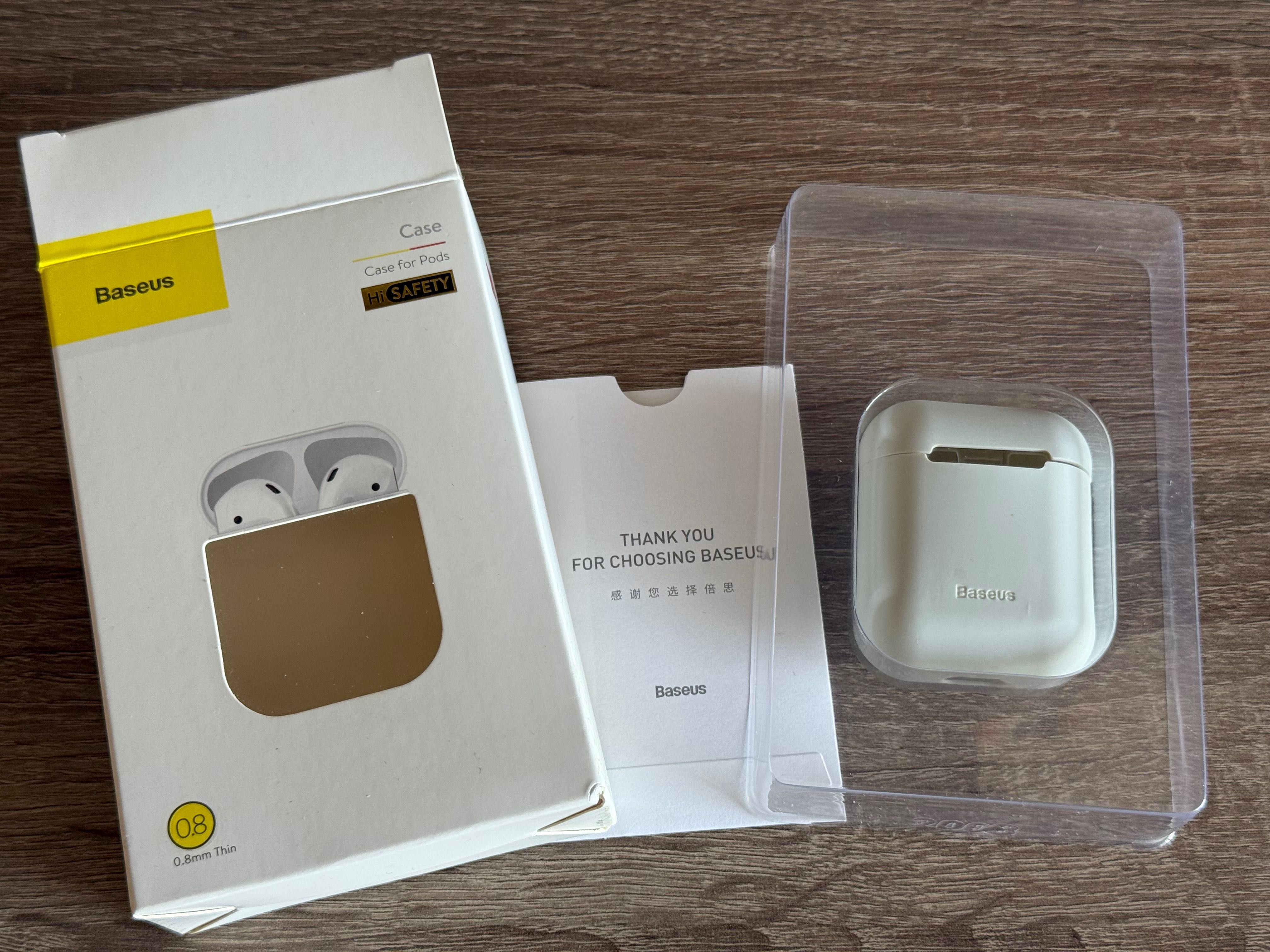 Etui Baseus na Apple AirPods 1/2 gen. – szare, stan idealny