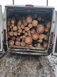 Drewno opałowe kominkowe dąb buk sosna brzoza drzewo opał transport