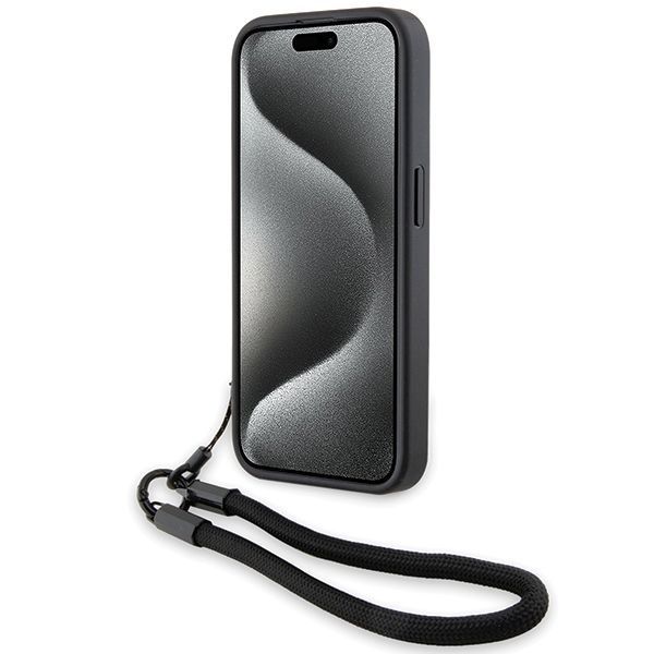 Etui na iPhone 15 Pro - Kolekcja Signature Leather Wordmark Cord