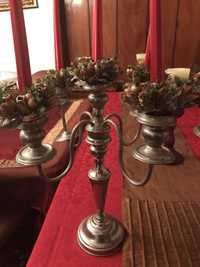 Par candelabros de 6 velas