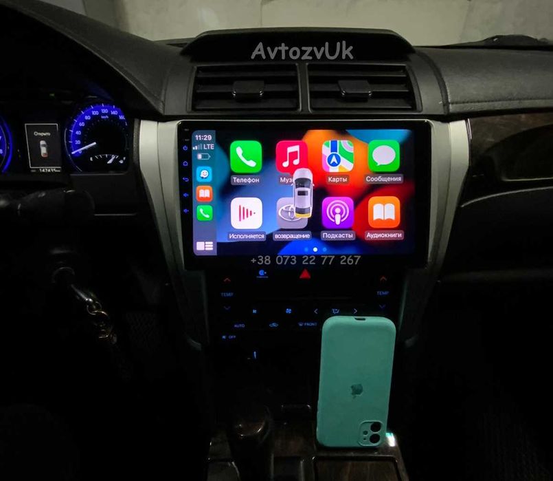 Магнитола CAMRY 55 USA Toyota 40 50 70 2 din CarPlay Кемри Android 14