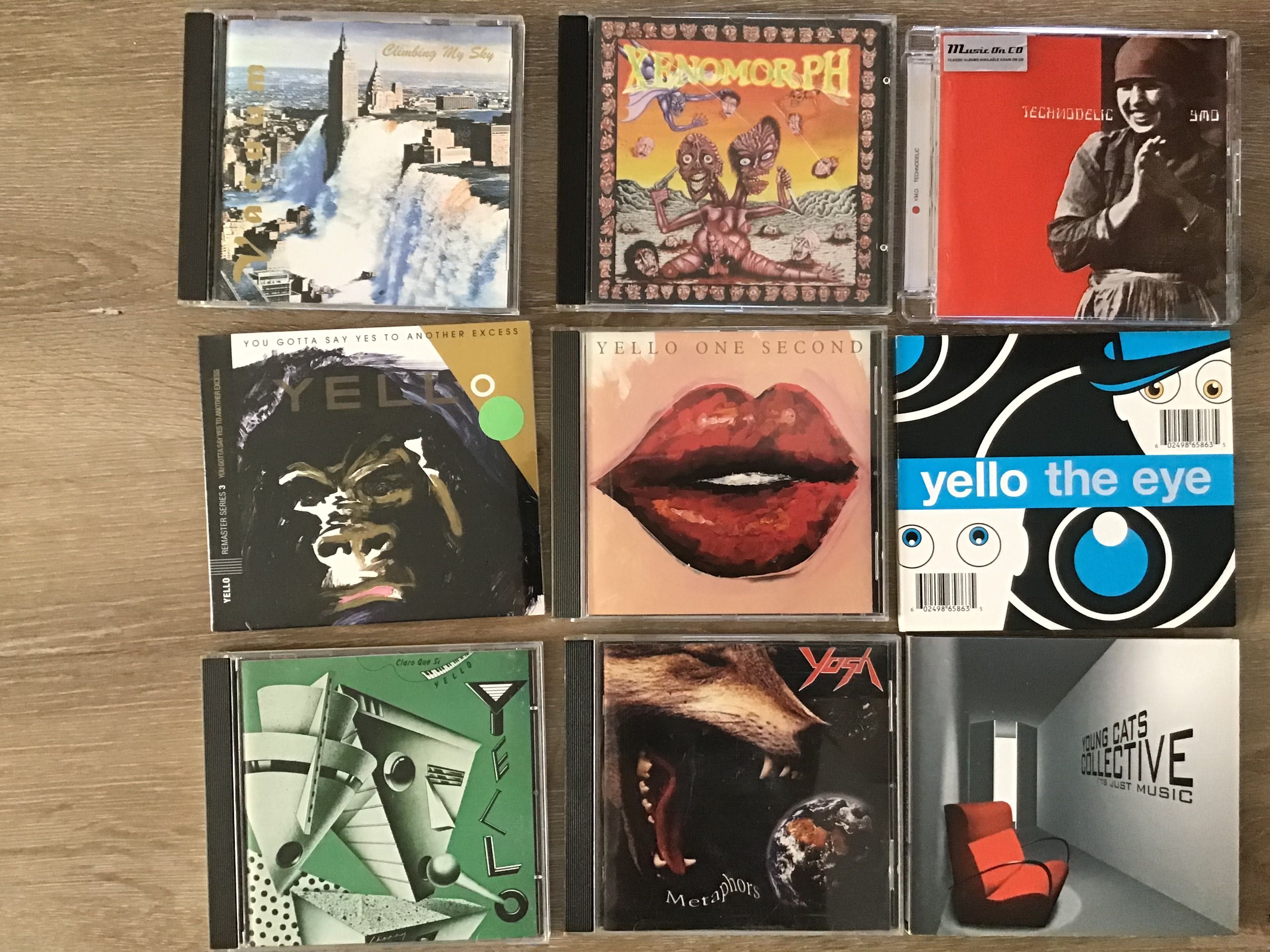 CDs metal, rock letras U+V+ X + Y + Z Actualizada