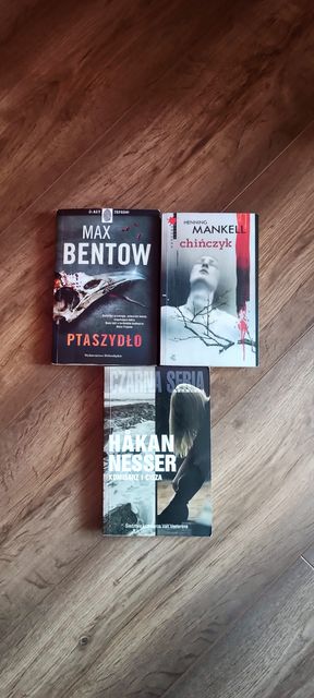 Zestaw 3 książki kryminały Nesser, Mankell, Bentow