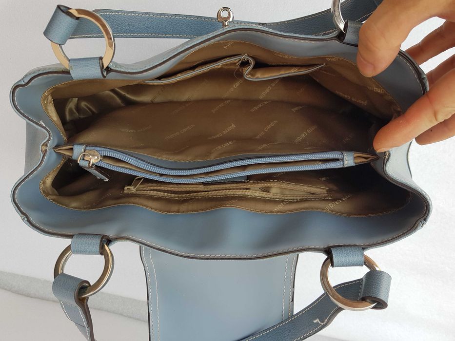 mala Pierre Cardin  cor azul bebe