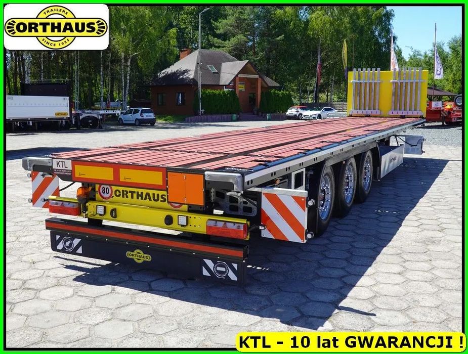 Orthaus 20, 30, 40 Ft - kontenerowa z podłogą MOCNA Ład. 40 TON !!!  Gotowa do odbioru !!! Kontenerowa z podłogą,  2x oś podnoszona, KTL !