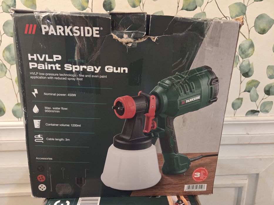 Parkside Pistolet natryskowy, 450 W, HVLP PFS 450 B1