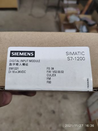 Moduł wejściowy Siemens 16DI 6ES7221-1BH32-0XB0 do S7-1200