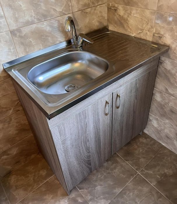 Тумба з мийкою з нержавіючої сталі