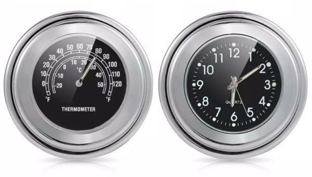 Termometr motocyklowy zegarek