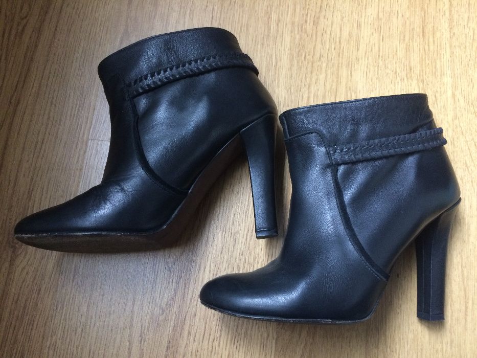 Botins botas pele Massimo Dutti 38