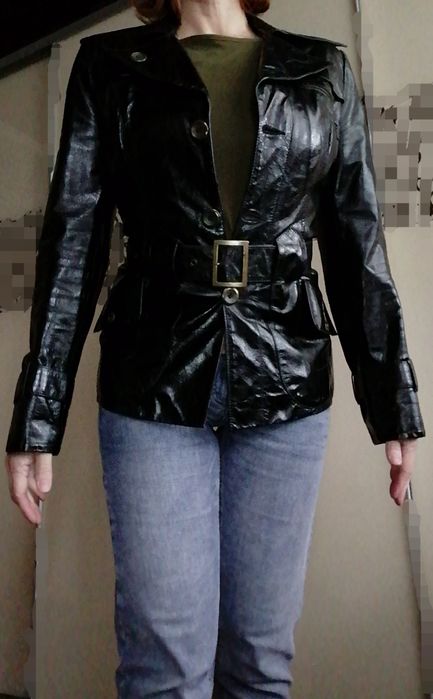 Натуральная Кожаная куртка-пиджак