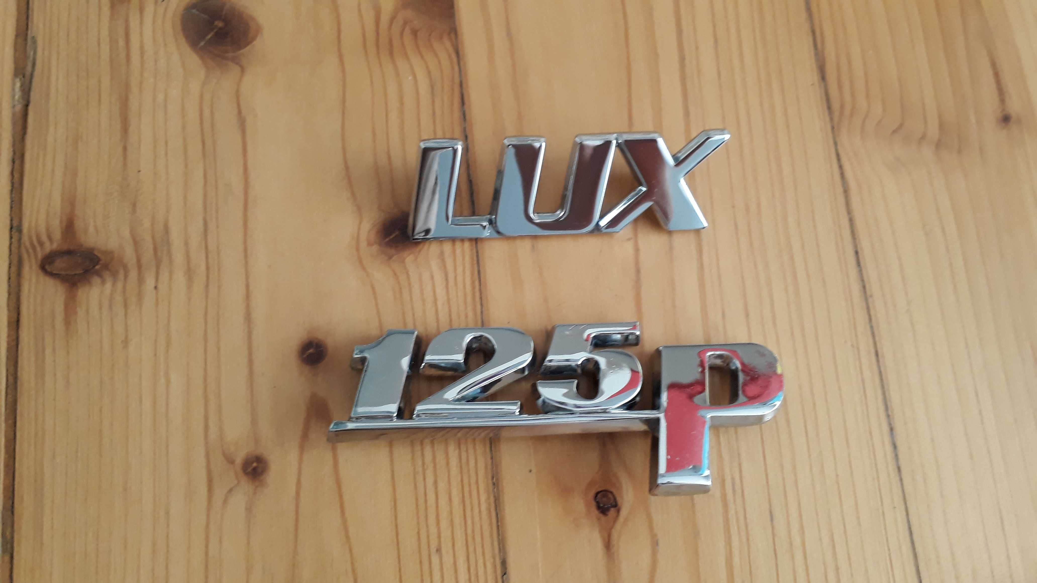 Znaczek emblemat fiat 125p LUX polonez NOWY