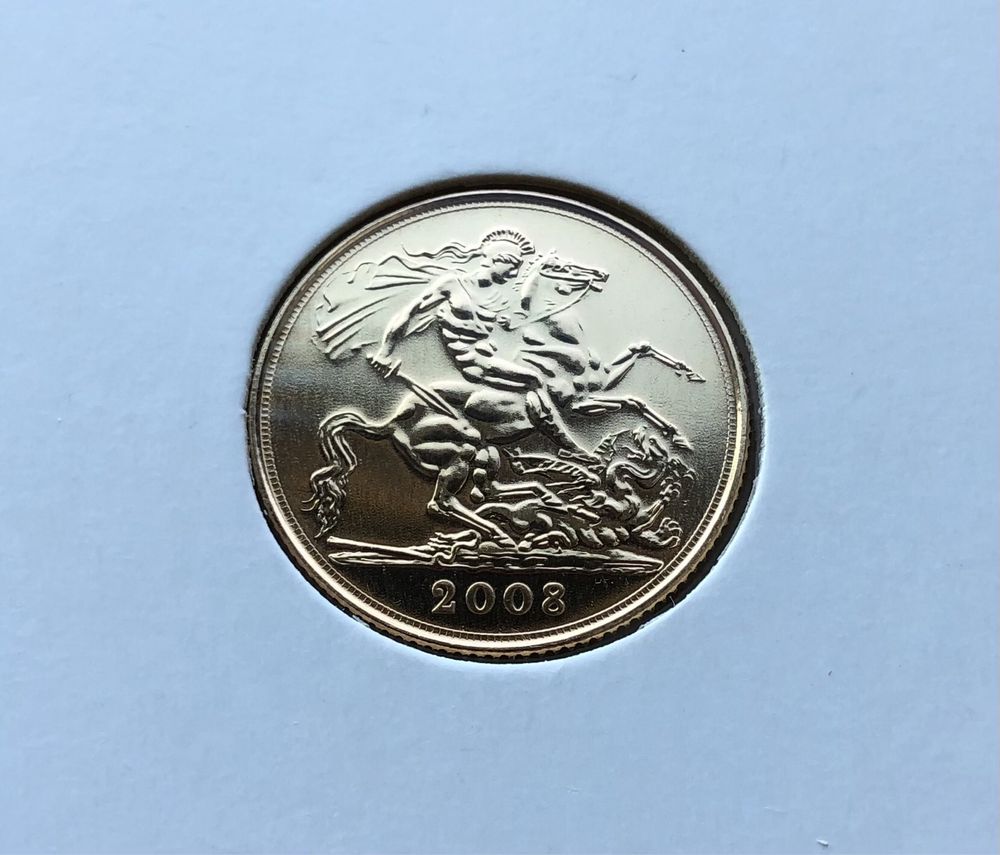 Moeda Libra de ouro 2008 (gold sovereign)