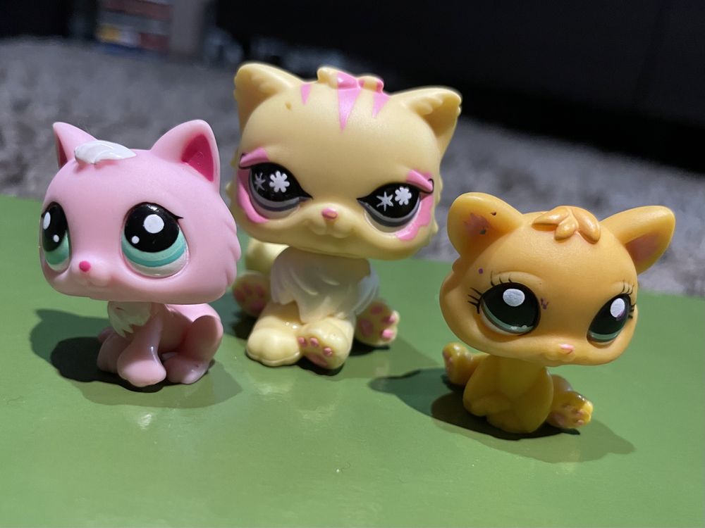 LPS Littlest Pet Shop oryginalne figurki: Zestaw psy i koty