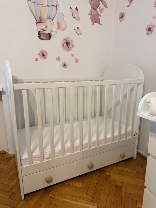 Łóżeczko dziecięce z szufladą IKEA GONATT