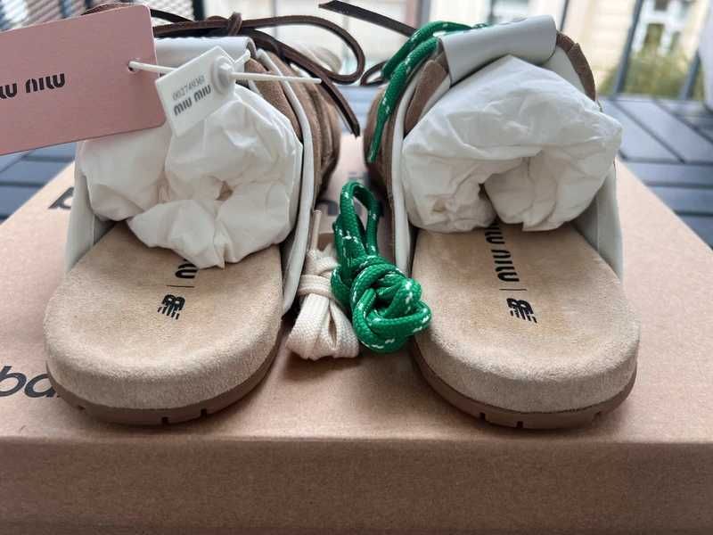 Buty meskie Mokasyny New_Balance_x_Miu_Miu_530_brązowy R.45