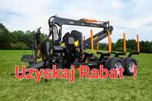 BMF 14T2PRO + Zuraw BMF 750HP Prehydraulik - Przyczepa Leśna Zrywkowa
