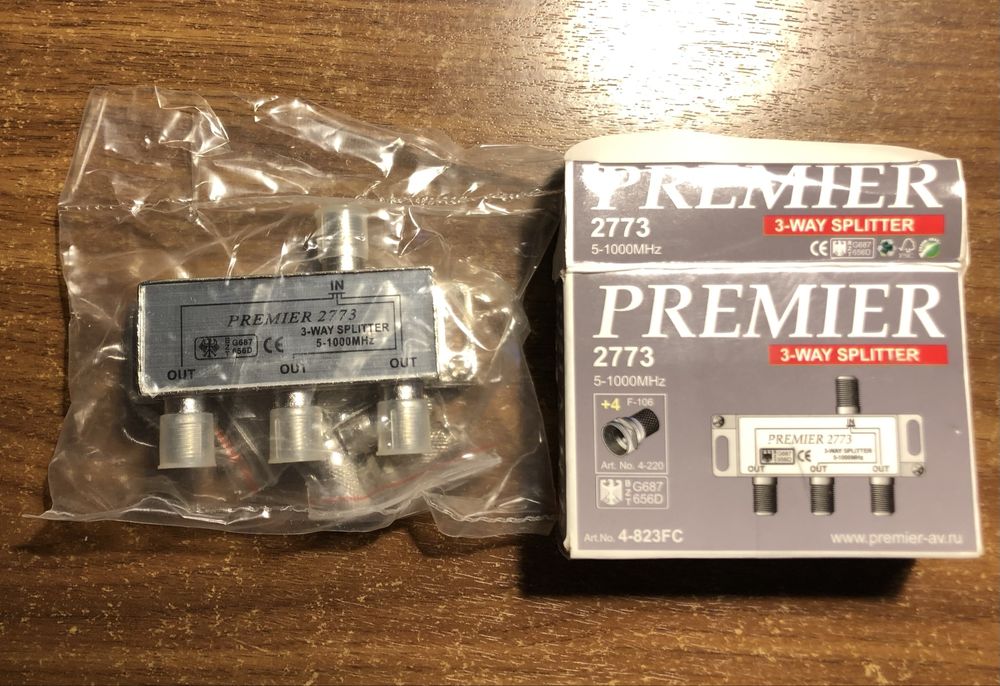 Сплітер розгалужувач телевізійний