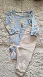 Komplet body legginsy name it niebieskie w balony 56