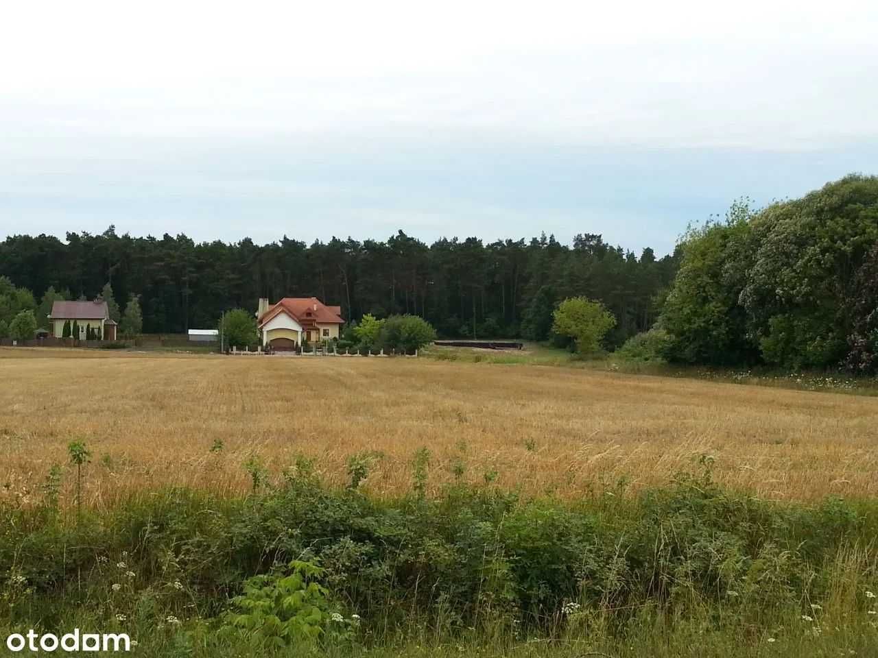 Piękna działka budowlana przy lesie z pozwoleniem i  rozpoczętą budową