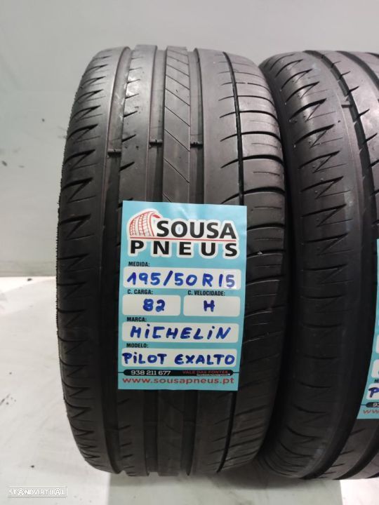 2 pneus semi novos 195-50r15 michelin - oferta dos portes 80 EUROS