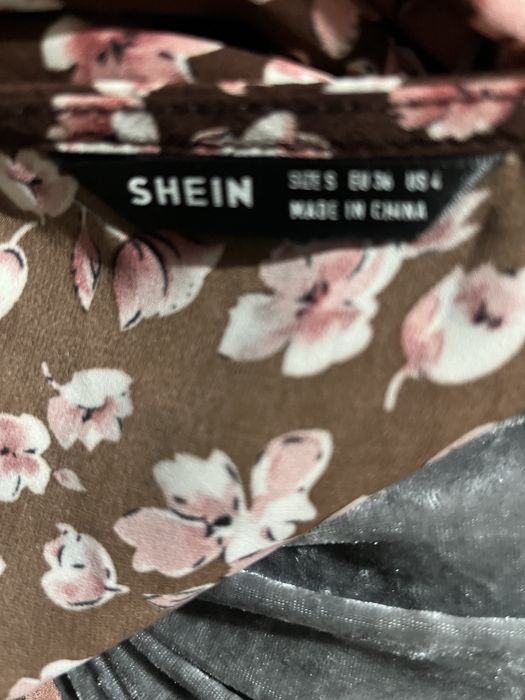 Shein sukienka kwiaty roz.36