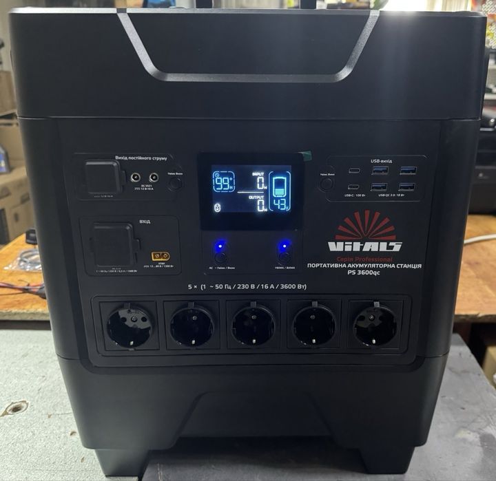 Зарядна станція Vitals Prof PS 3600qc 3,6 кВт-4,3 кВт Гарантія 5 років