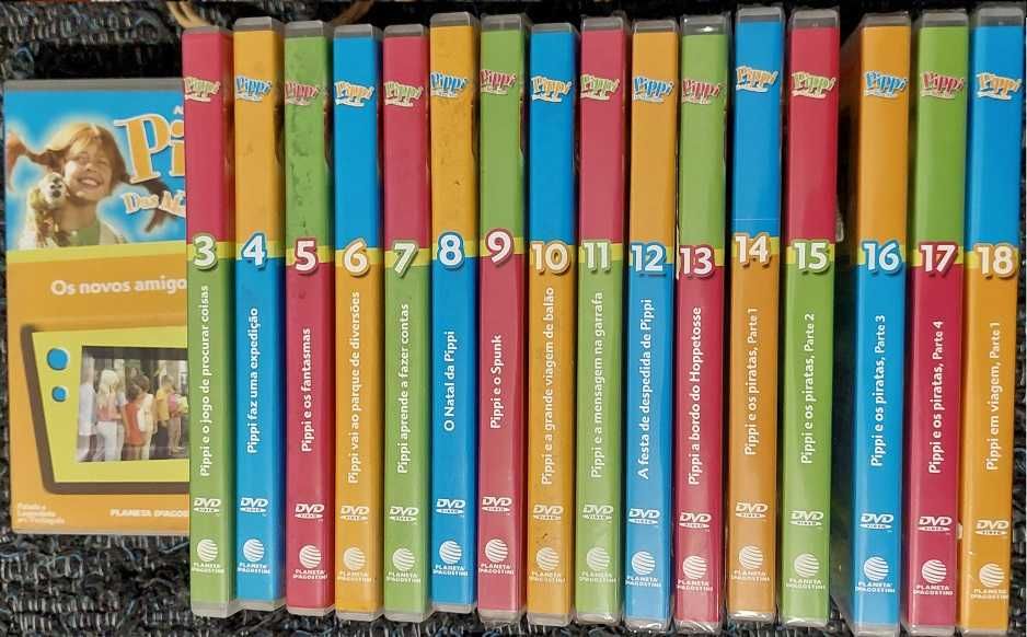 Coleções Cirque du Solei 9 DVDs-Pipi das Meias Altas 18 DVDs