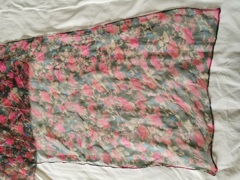 Szaliki szyfonowe, 2 sztuki