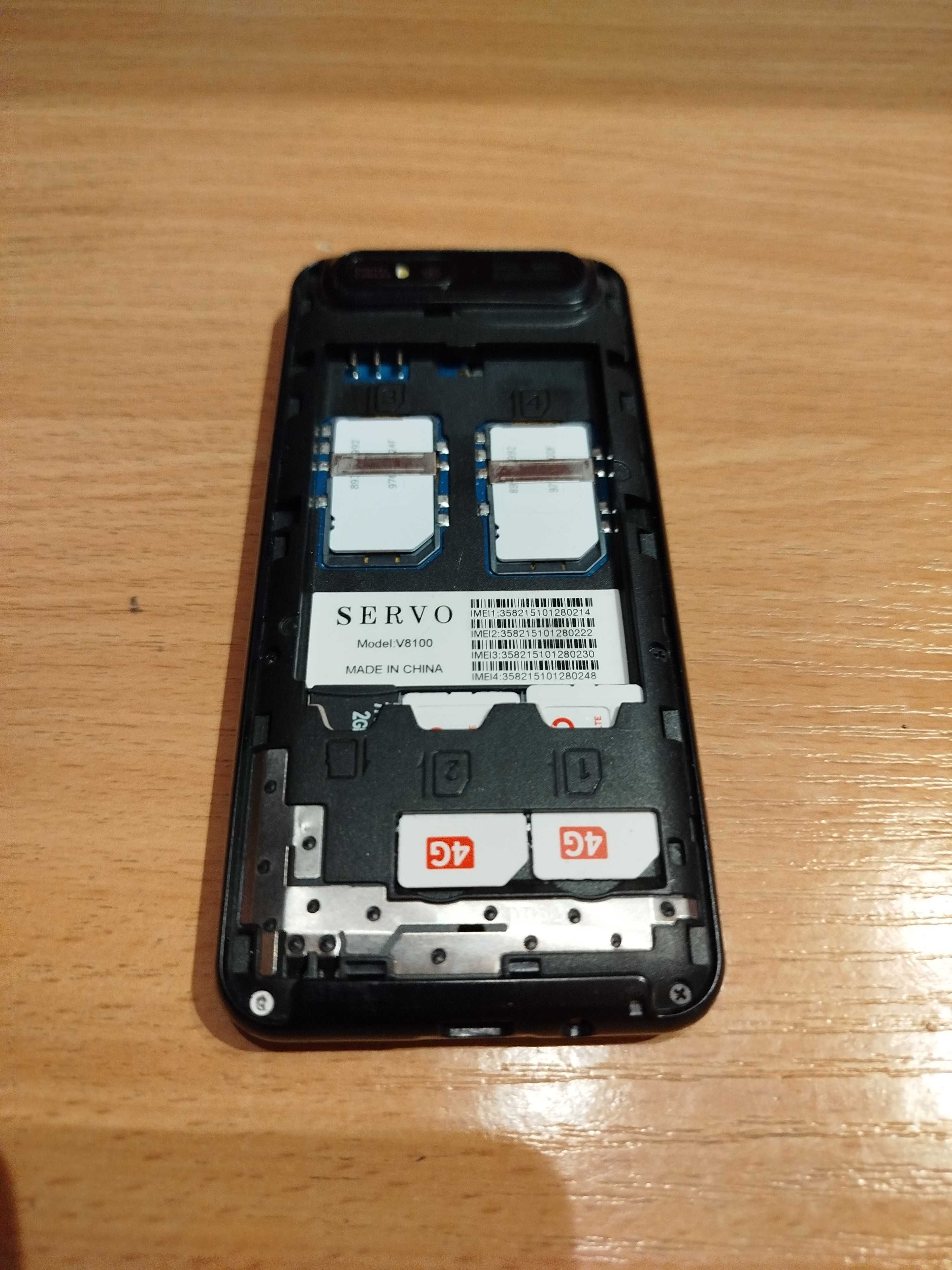 Мобильный телефон servo v8100 на 4 сим карты