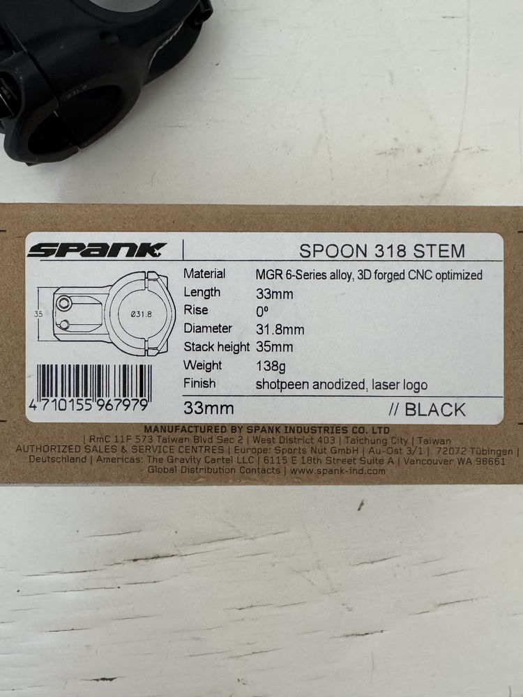 Avanço Spank SPOON 318 STEM Ø-31.8 mm