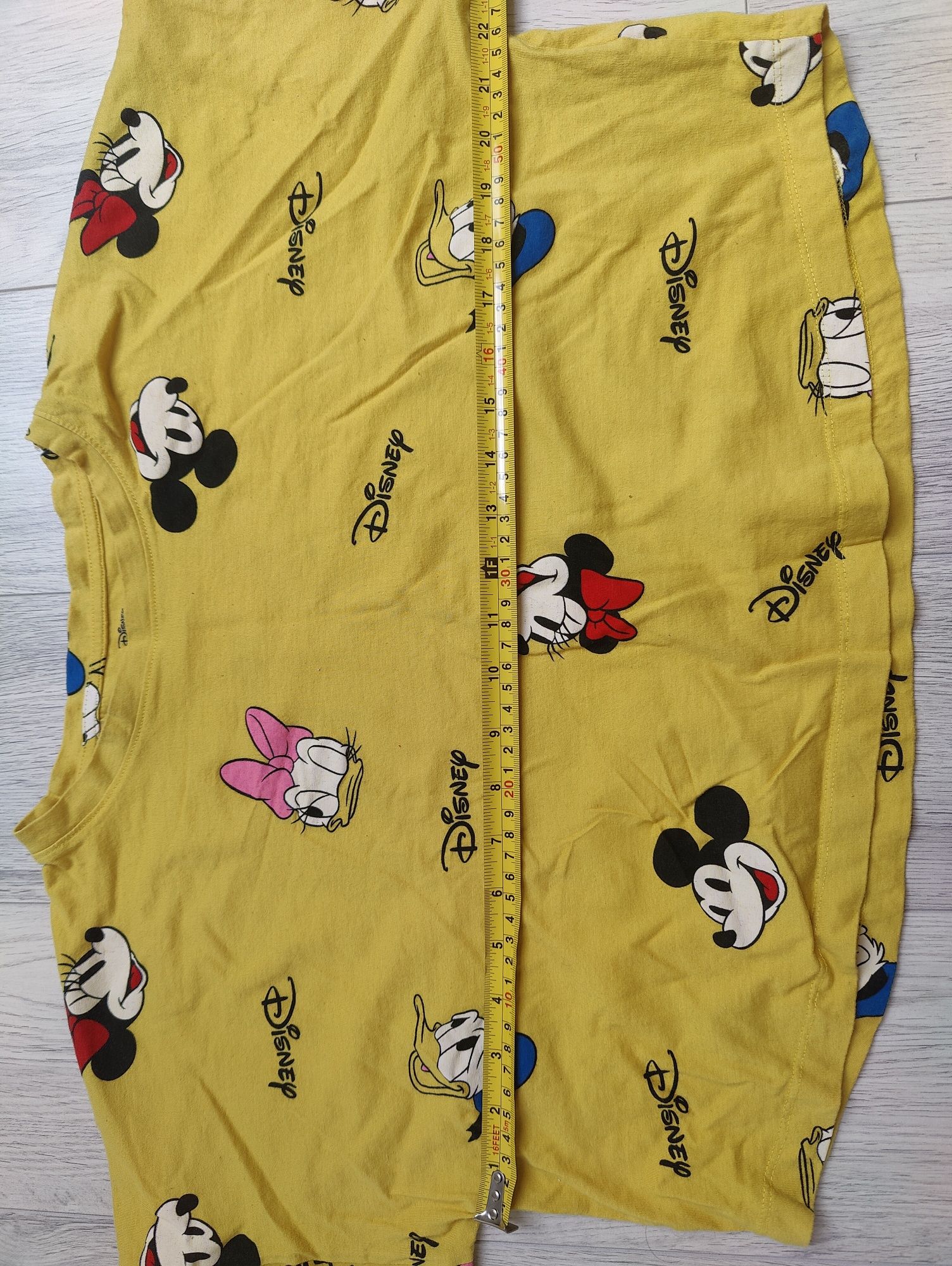 Żółta krótka piżama damska Disney 38/40