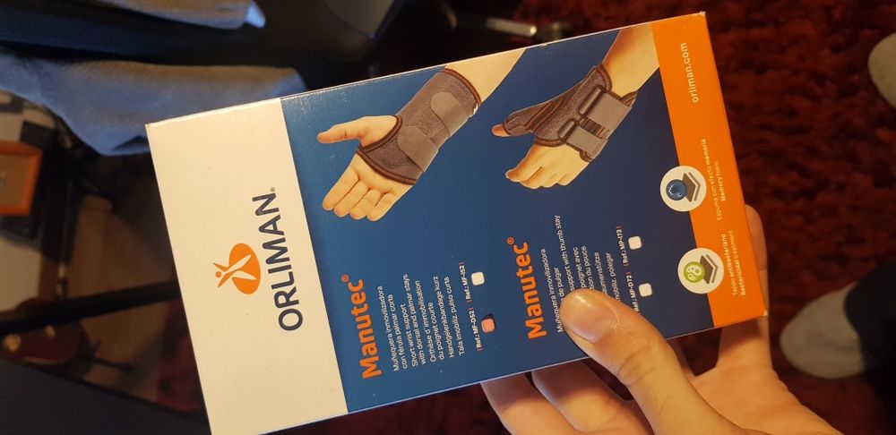 Apoio de pulso direito