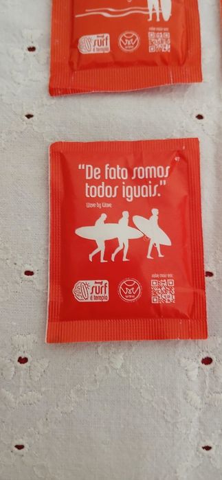 Pacotes de açúcar Surf é terapia