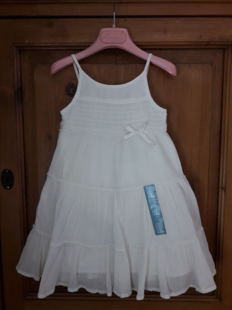 Baby Gap Nowa, cud sukienka & majtki ecru r 2l i 86 - 92 cm