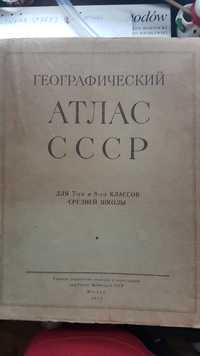Atlas świata związek radziecki zsrr cccp prl zabytek