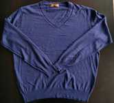 Sweter męski Zara rozm. L/XL niebieski stan bardzo dobry