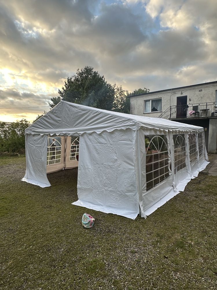 Wynajem namiot bankietowy 5m x 8m, stoły i krzesła