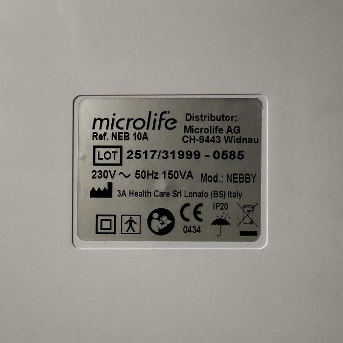 Інгалятор компресорний Microlife NEB 10A (тільки компресор)
