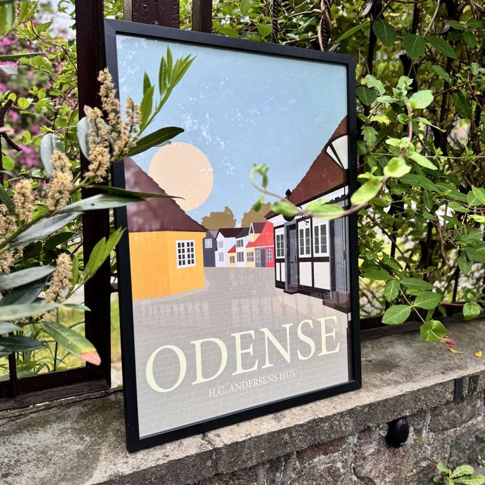 Plakat w ramie duńskiego Odense