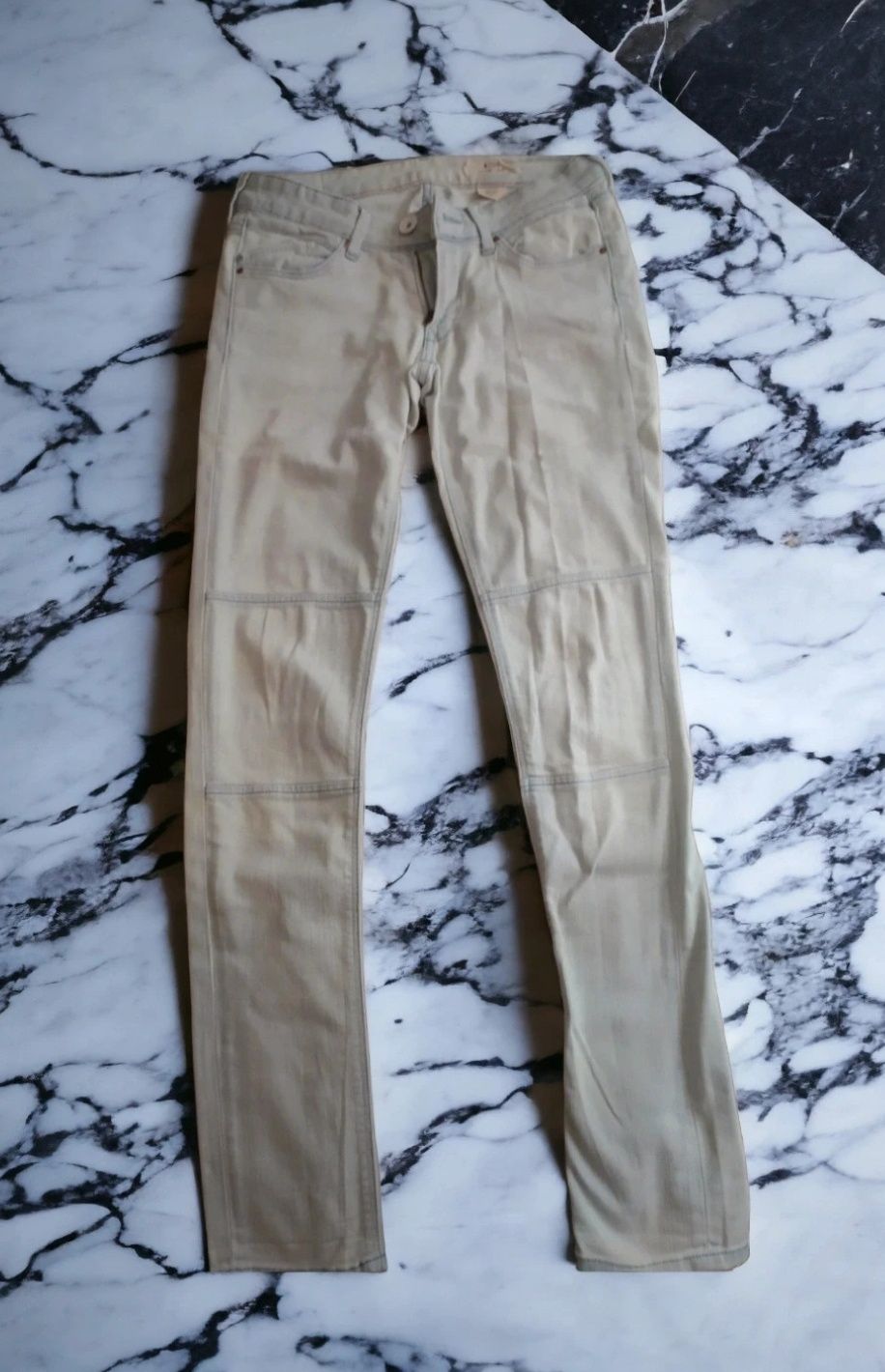 Jasne spodnie dżinsowe &sqin markowe jeansowe damskie women's jeans 32