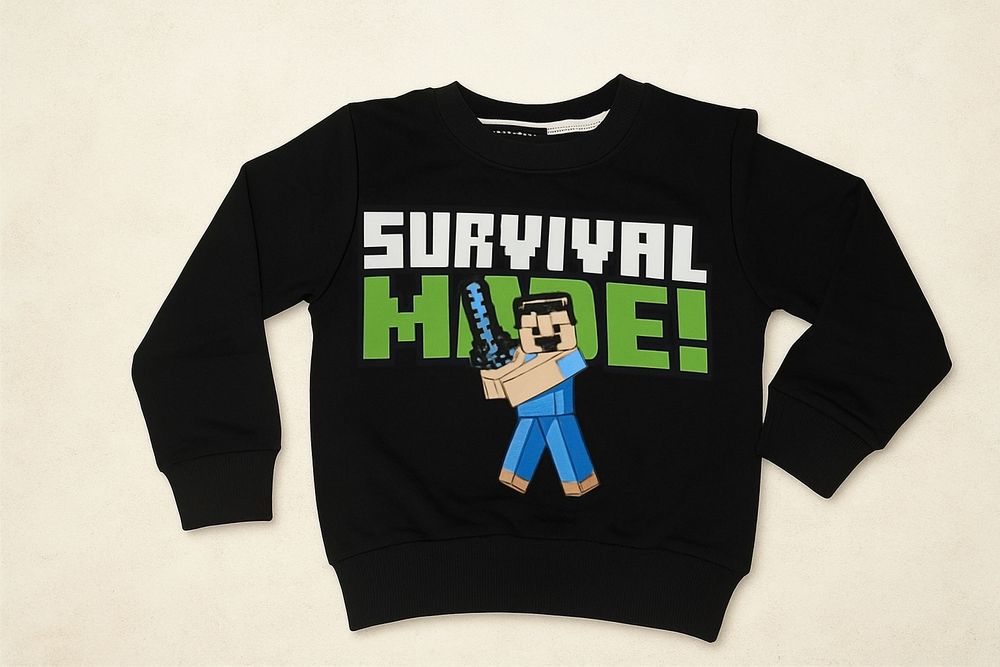 Bluza Minecraft czarna 98, 104, 110, 116, 122
