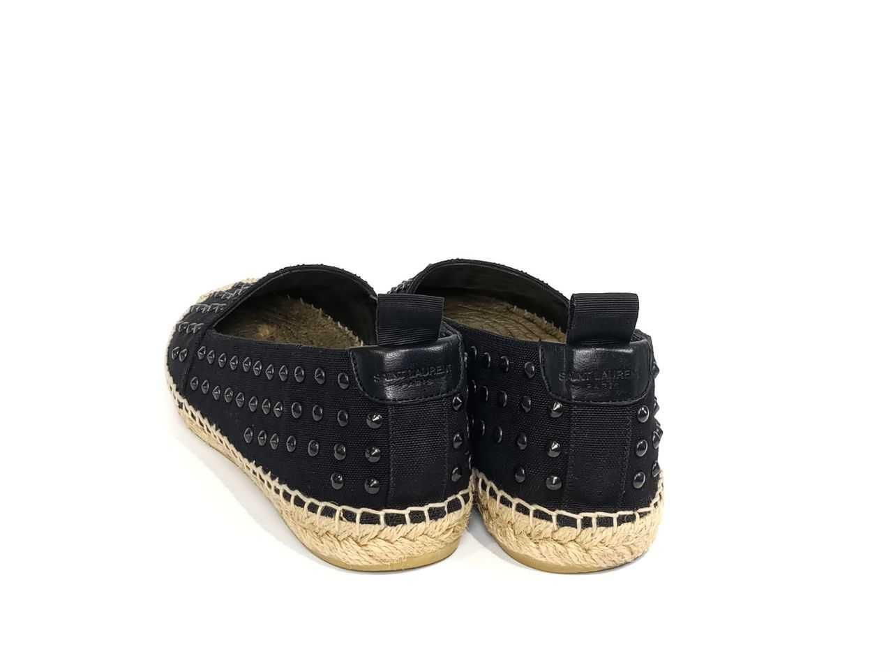 Эспадрильи Yves Saint Laurent Black Canvas Embellished Оригинал