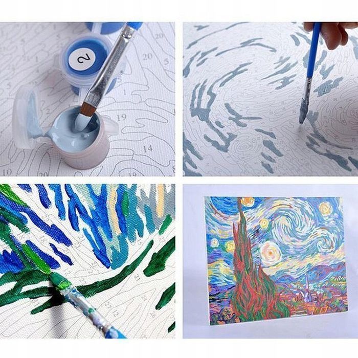 Malowanie Po Numerach Park Jesienią 50X40 Cm+ Rama