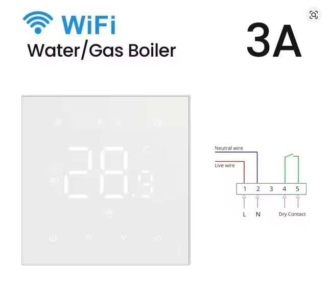 Терморегулятор для газового котла, Wi-Fi, tuya, smart life