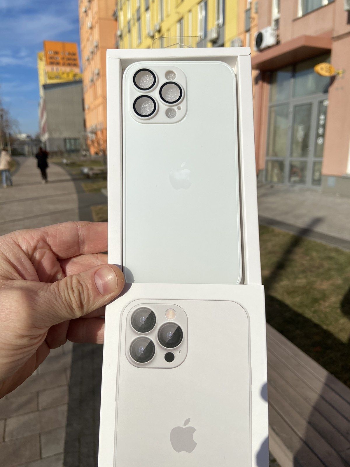 Чехол iPhone 15 Pro Max AG Glass стеклянный та інші моделі айфон