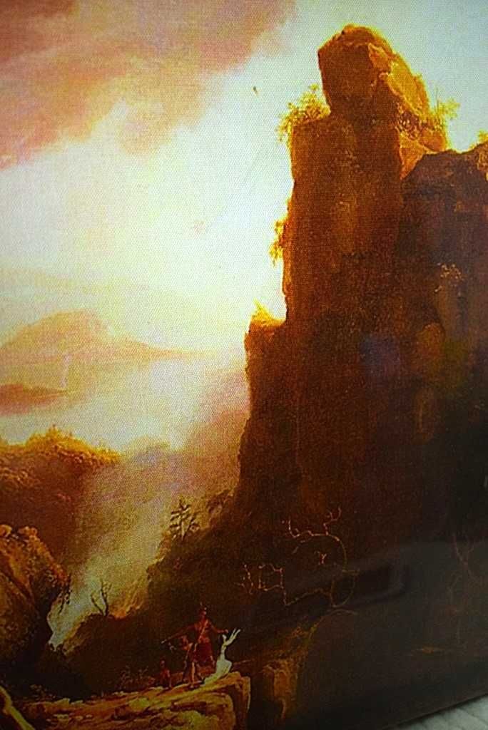 The Last of the Mohicans - ,, The Death of Cora'' 1827 , reprodukcja .
