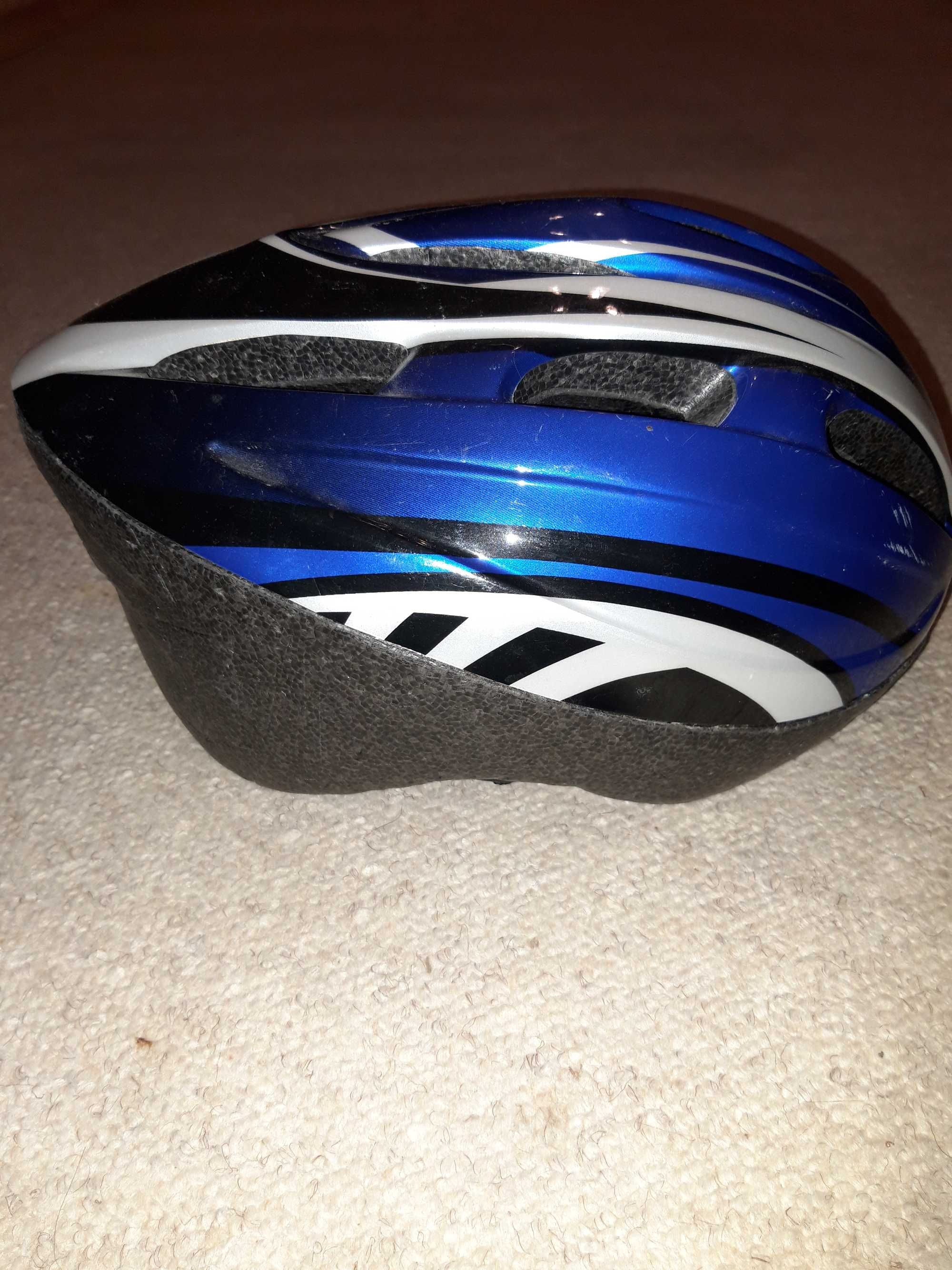 Kask rowerowy niebieski