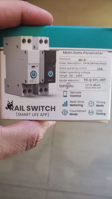 Disjuntor elétrico WiFi 10A